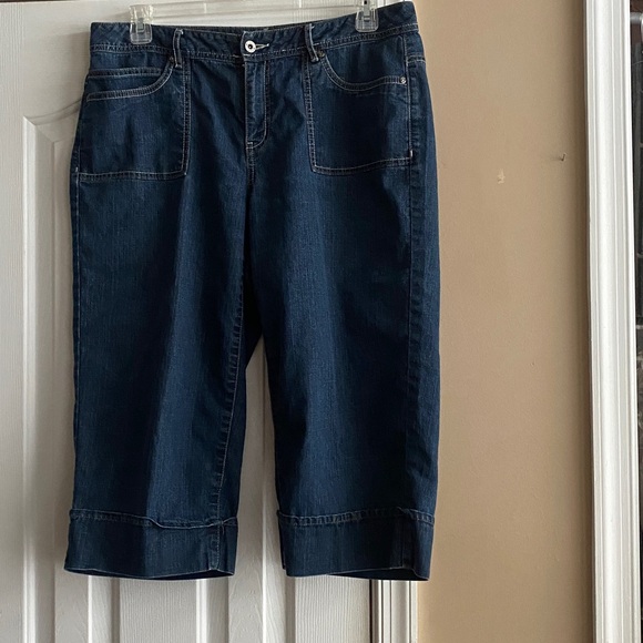 Cato Medium Blue Cropped Jeans - Picture 1 of 8